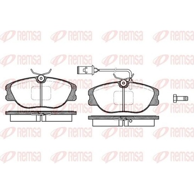 Sada brzdových platničiek kotúčovej brzdy REMSA 0305.02