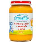 Ганчев пюре пиле с моркови и ориз - 190 г