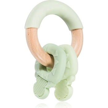 Image 1 of Kikkaboo Silicone and Wood Teether Keys гризалка Mint