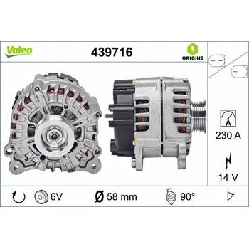 Alternátor VALEO 439716
