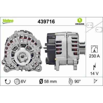 Alternátor VALEO 439716