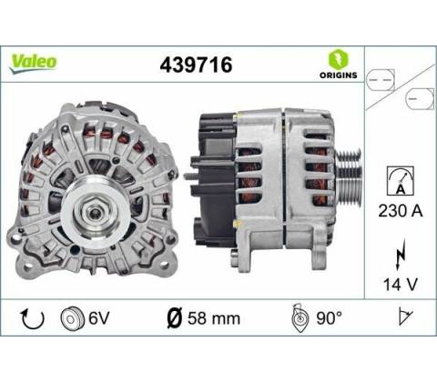 Alternátor VALEO 439716