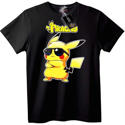 NOONEBRAND Тениска Pikachu със слънчеви очила - 2XL, White