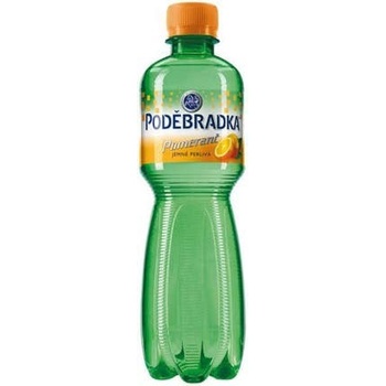 Poděbradka pomeranč jemně perlivá voda 12 x 0,5 l