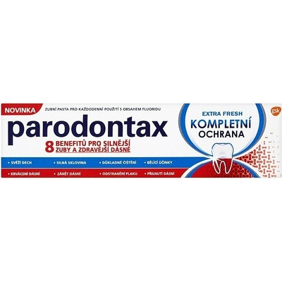 Parodontax Complete Protection Extra Fresh s fluoridem pro zdravé zuby a dásně 75 ml
