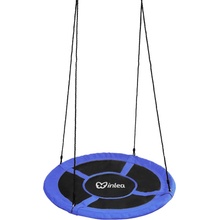 Inlea Závesný hojdací kruh 90 cm modrý