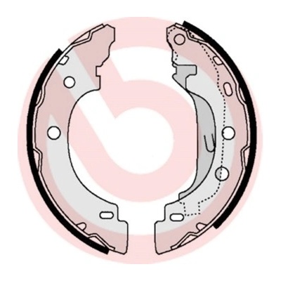 BREMBO Sada brzdových čeľustí S68523