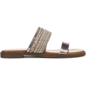 Blowfish Malibu Сандали Blowfish Malibu Curtis Embellished Slide Sandals - Tan