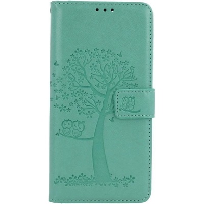 Pouzdro TopQ Xiaomi Poco M4 Pro 5G Zelené strom sovičky