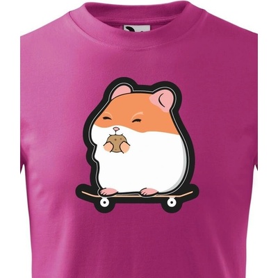 Dětské tričko Hamster Purpurová Canvas Dětské tričko Bezvatriko.cz 0844