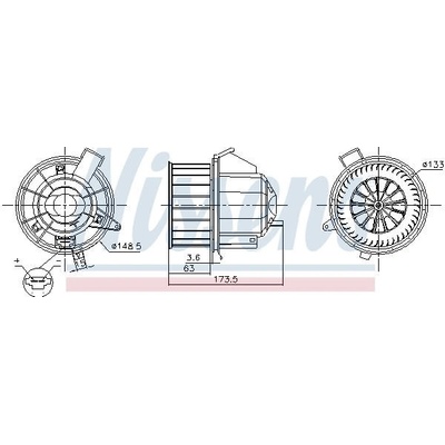vnitřní ventilátor NISSENS 87617