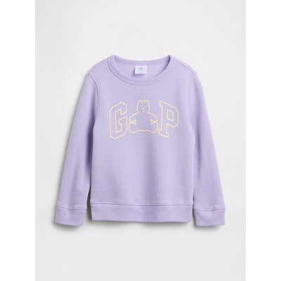 GAP Baby Sweatshirt with Logo Girls fialová
