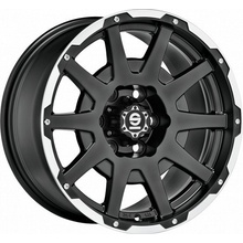 SPARCO DAKAR 7,5x17 5x114,3 ET38 matt black lip polished+rivets
