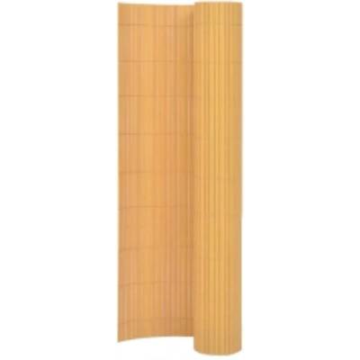 vidaXL Oboustranný zahradní plot 110 x 500 cm žlutý