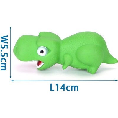 Nobleza Gumený vinylový dinosaurus pre psa 14 cm