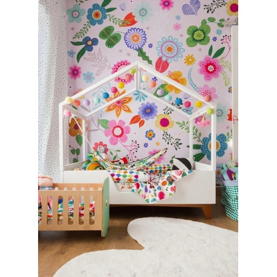 Mooui Nástenný panel - tapeta - Spring Flowers 4,90 x 2,80 m uni