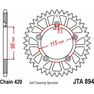 JT Sprockets JTR 894-46 – Hledejceny.cz
