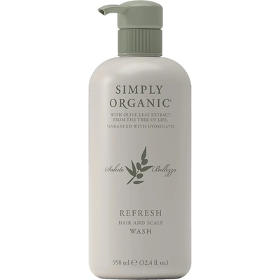 Simply Organic Refresh Hair & Scalp Wash detoxikační a vyvažující šampon 958 ml