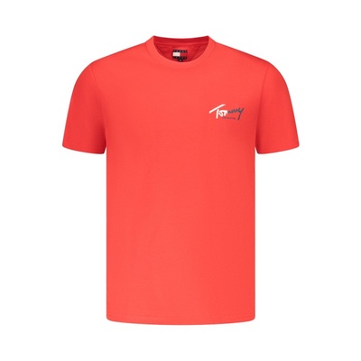 Tommy Hilfiger Мъжка тениска с къс ръкав tommy hilfiger, Размер s, Цвят Червено (dm0dm22538_roxl8)