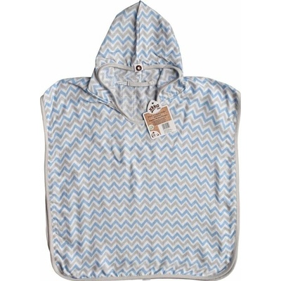 XKKO BMB Scandinavian Cross Bambusové pončo baby blue 2