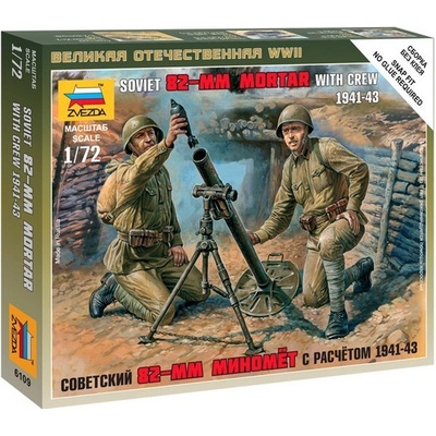 Zvezda Sovietsky mínomet s obsluhou 1941-43 1:72