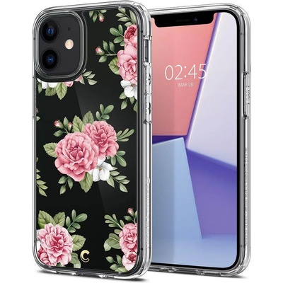 Spigen Cyrill Cecile Case Pink Floral - хибриден кейс с висока степен на защита за iPhone 12 mini (цветни мотиви)