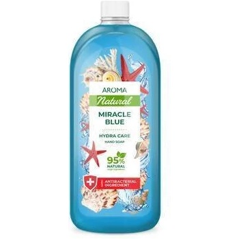 AROMA Течен сапун aroma natural miracle blue 900 мл пълнител (44220-2)