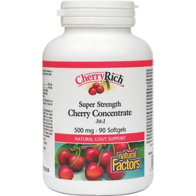 Natural Factors Cherry Rich Cherry Concentrate, 500 mg, 90 капсули, Natural Factors (4525 NF)