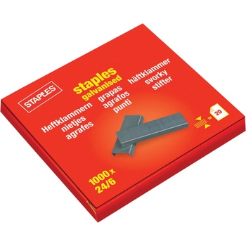 Image 1 of STAPLES Телчета Staples 24/6, опаковка 1000 (04752-А)