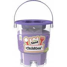 ChildGen Kinetický piesok s formičkou prírodný 500g FIALOVÝ voňavý