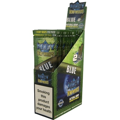 Juicy Jay’s ochucené blunty Hemp Wraps Blue Borůvka 2 ks