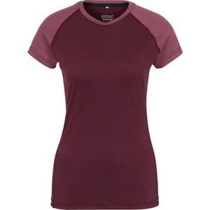 Stoic Дамско мериносово термобельо Stoic Women's Merino180 BengtSt. S/S Merino base layer - Dark Plum Red / Plum Red (115-2390-0814)