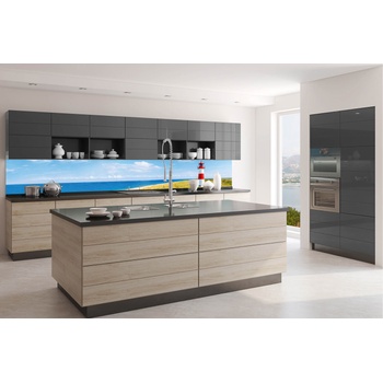 DIMEX ART s. r. o Фототапет за кухня - фар на плажа 350 x 60 см