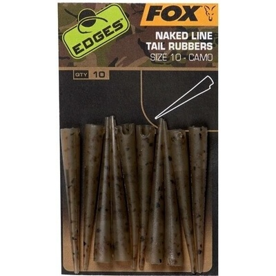 Fox Fishing Edges Camo Naked Line Tail Rubbers 10