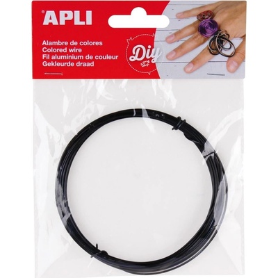 Modelovací drát Apli, 1,5mm x 5m, černý