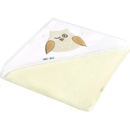 Osušky pre bábätká Akuku Detská osuška 100x100 béžová so sovou