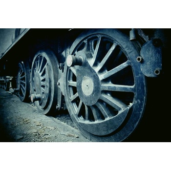 DIMEX ART s. r. o Флизелинов фототапет стар парен влак 375 x 250 см