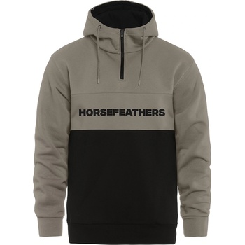 Horsefeathers Суитшърт Fulton - taupe/black Horsefeathers | Bezhov | МЪЖЕ | S