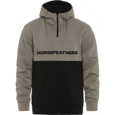 Horsefeathers Суитшърт Fulton - taupe/black Horsefeathers | Bezhov | МЪЖЕ | S