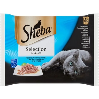 Image 1 of Sheba Selection in Sauce fish 4x85 g