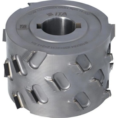 Diamantová frézovací hlava do olepovačky DGM 100x64 d=30+2CH, Z=3+3 (24), DIA=4,5 RH