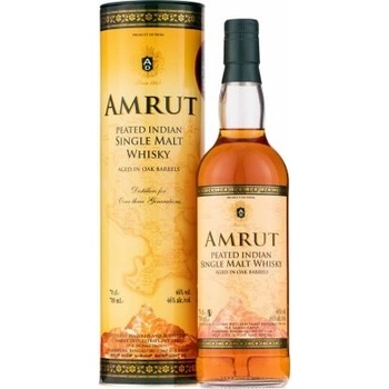 Amrut Peated Indian Single Malt Whisky 46% 0,7 l (tuba)