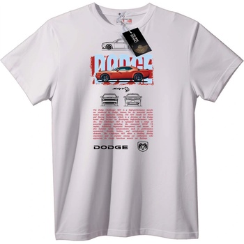 NOONEBRAND Тениска Dodge Challenger SRT - 2XL, White