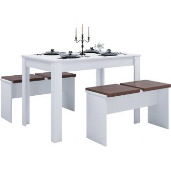 VCM VCM Esal XXL Jedálenský set biely