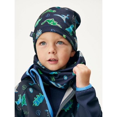 unuo Dětský nákrčník z fleecu Basic, Navy, Dino – Zbozi.Blesk.cz