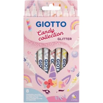 GIOTTO Turbo Candy флумастери с брокат, (10910081)
