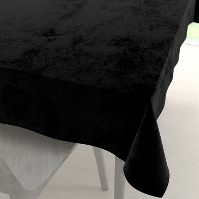 Biante Sametový obdélníkový ubrus Velvet Premium SVP-041 Černý 140x200 cm
