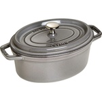 Staub Овална тенджера за готвене, графитено сив V 2, 35 l Staub (ST1102318)