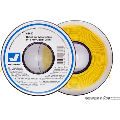 Viessmann Kabel na cívce, žlutý 68643