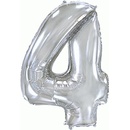 Balónek číslo stříbrné 2